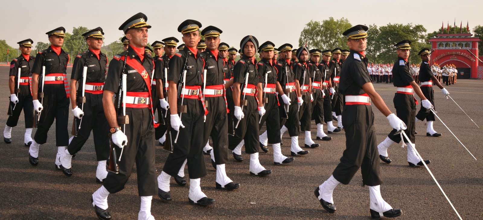 Cadets marching on parade ground